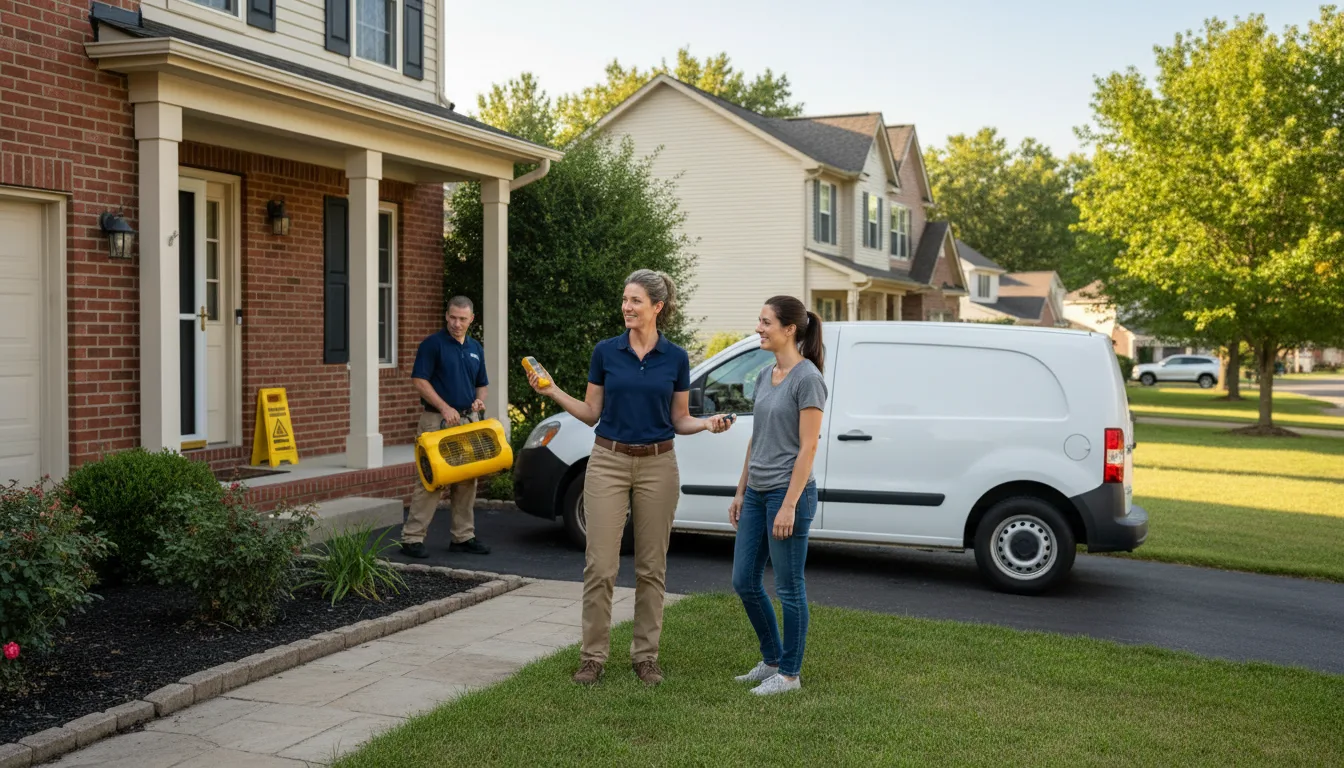 Water restoration image for Water Damage & Restoration Services in Lebo, KS
